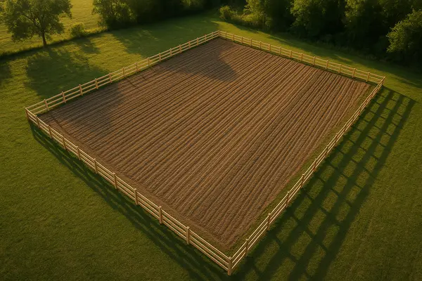 A fully fenced-in property used for commercial sawing from Leander Fence Repair in Liberty Hill, TX - Liberty Hill TX